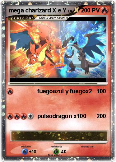 Pokemon mega charizard X e Y