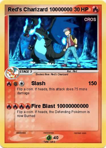 Pokemon Red's Charizard 10000000