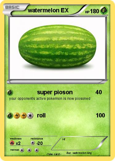 Pokemon watermelon EX