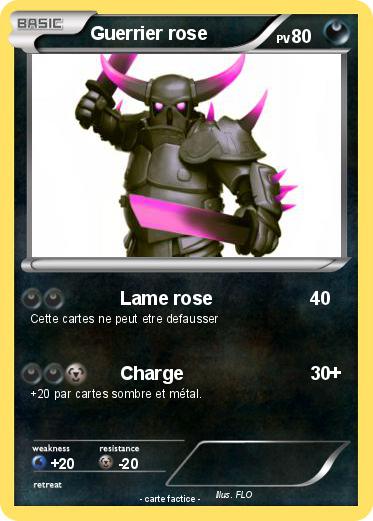 Pokemon Guerrier rose