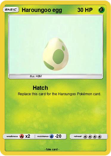 Pokemon Haroungoo egg