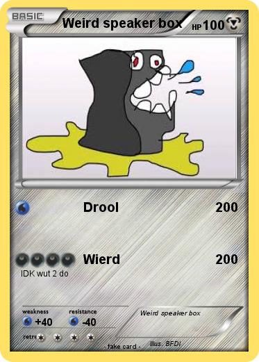 Pokemon Weird speaker box