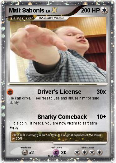 Pokemon Matt Sabonis