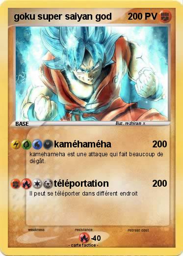 Pokemon goku super saiyan god