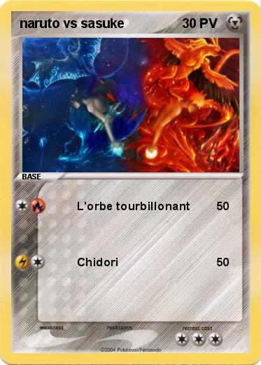 Pokemon naruto vs sasuke