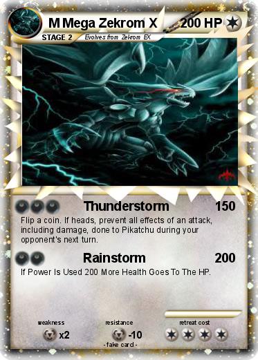Pokemon M Mega Zekrom X