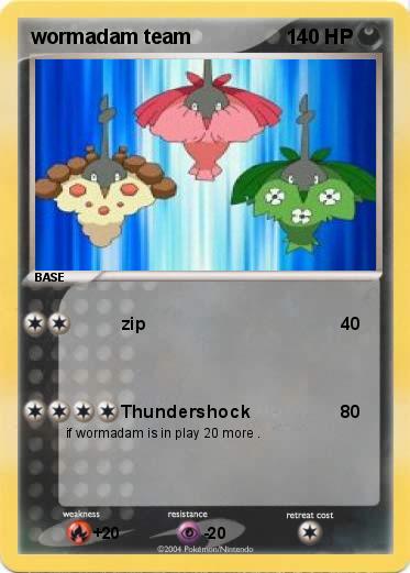 Pokemon wormadam team
