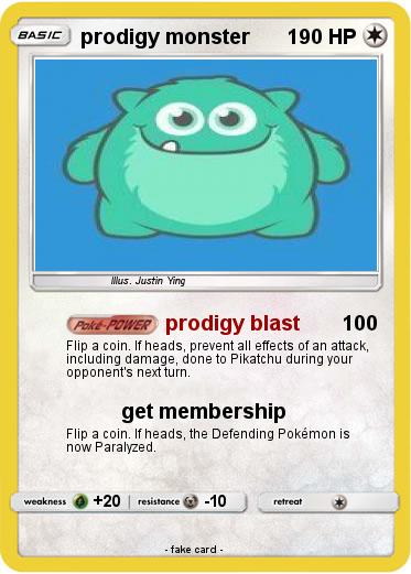 Pokemon prodigy monster