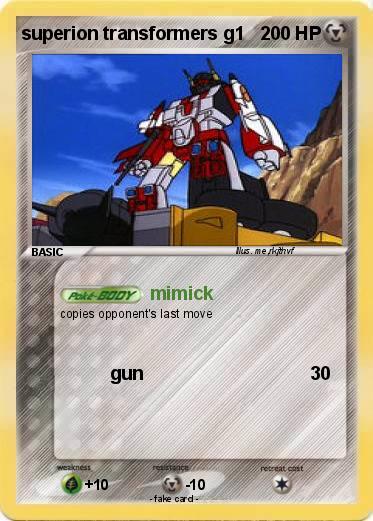 Pokemon superion transformers g1