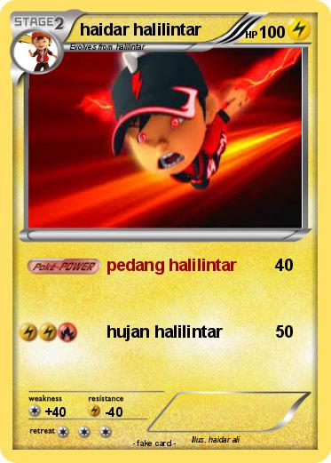 Pokemon haidar halilintar