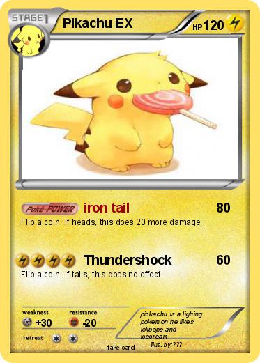 Pokemon Pikachu EX
