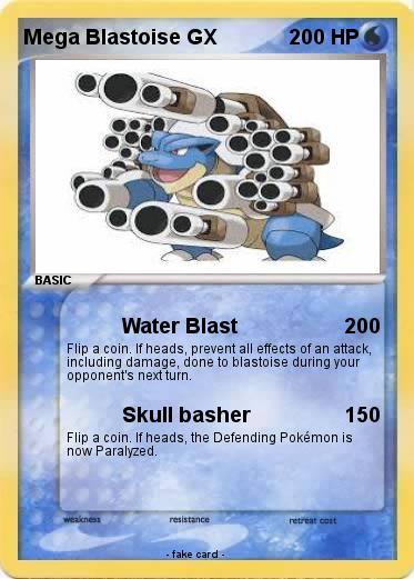 Pokemon Mega Blastoise GX