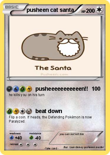 Pokemon pusheen cat santa