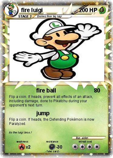 Pokemon fire luigi