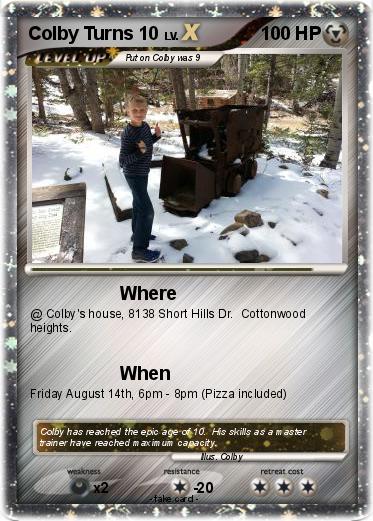 Pokemon Colby Turns 10