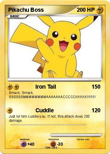 Pokemon Pikachu Boss