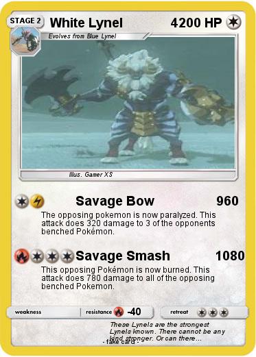 Pokemon White Lynel              4