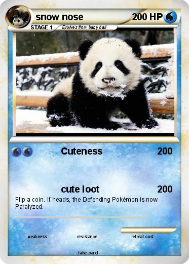 Pokemon snow nose