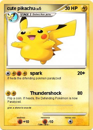 Pokemon cute pikachu