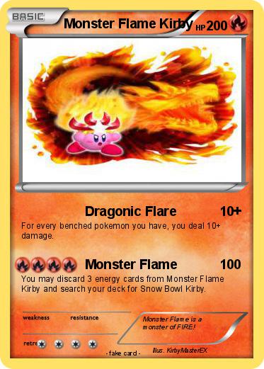 Pokemon Monster Flame Kirby