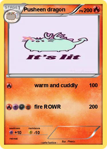 Pokemon Pusheen dragon