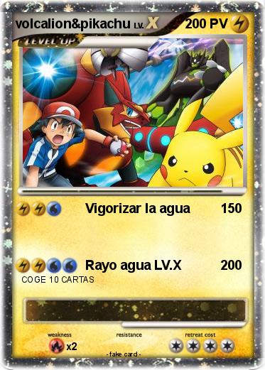 Pokemon volcalion&pikachu