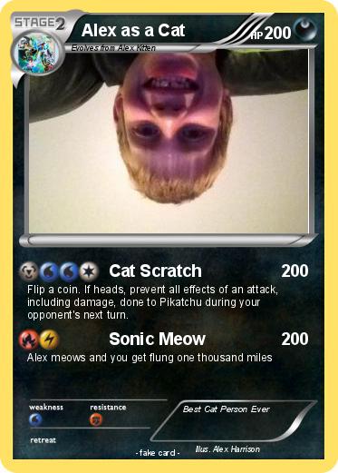 Pokemon Alex as a Cat