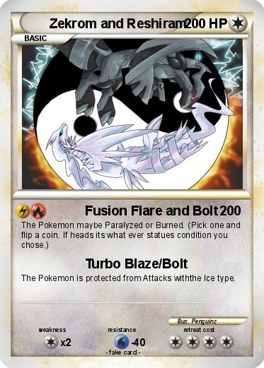Pokemon Zekrom and Reshiram