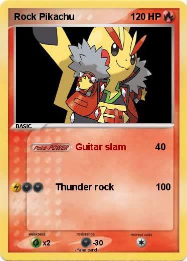 Pokemon Rock Pikachu