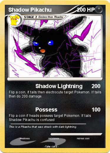 Pokemon Shadow Pikachu