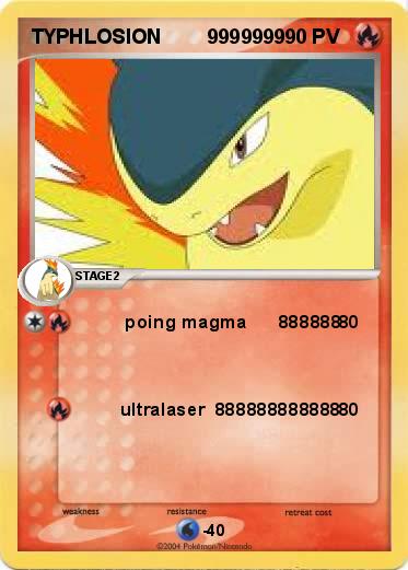 Pokemon TYPHLOSION        9999999