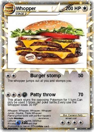 Pokemon Whopper