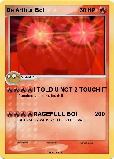 Pokemon De Arthur Boi