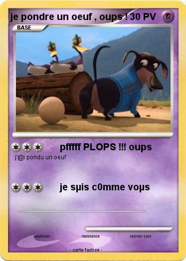 Pokemon je pondre un oeuf , oups !