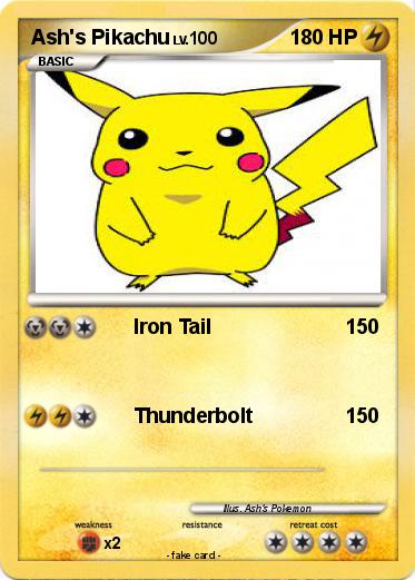 Pokemon Ash's Pikachu
