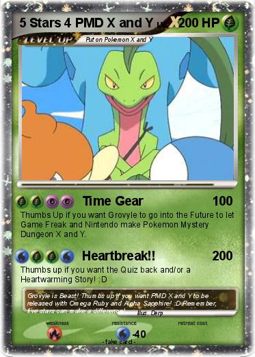 Pokemon 5 Stars 4 PMD X and Y
