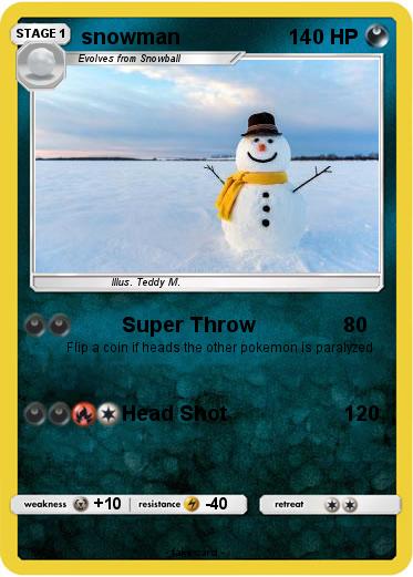 Pokemon snowman
