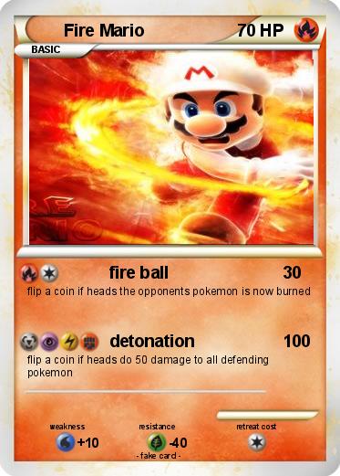 Pokemon Fire Mario