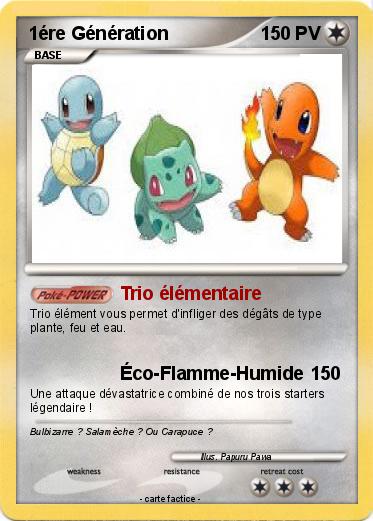 Pokemon 1ére Génération