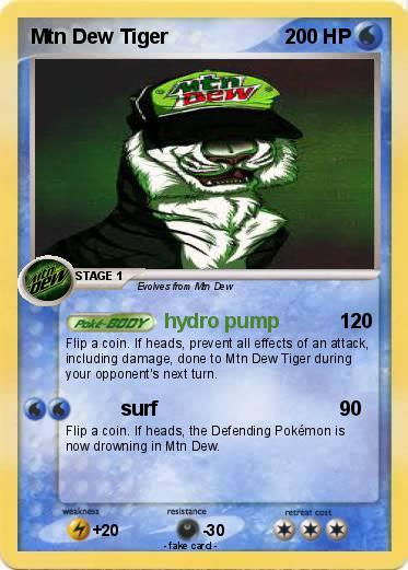 Pokemon Mtn Dew Tiger