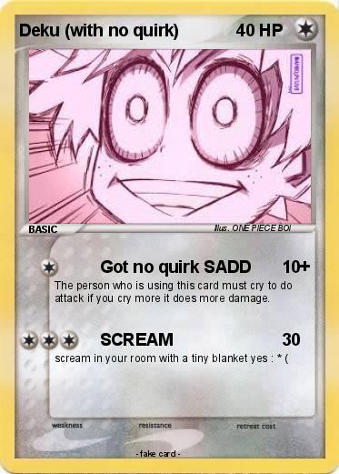 Pokemon Deku (with no quirk)