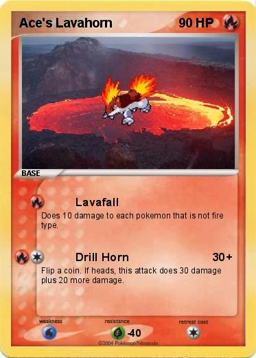 Pokemon Ace's Lavahorn