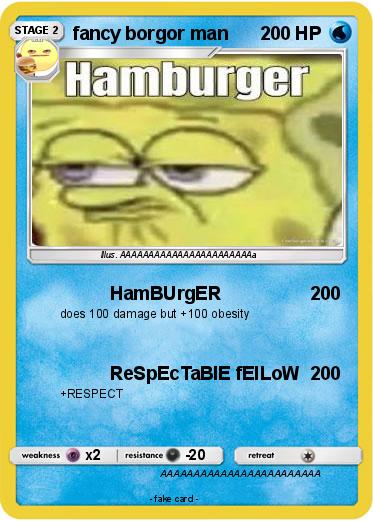 Pokemon fancy borgor man