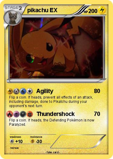 Pokemon pikachu EX