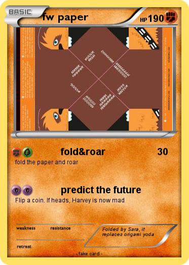 Pokemon fw paper