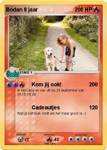 Pokemon Bodan 8 jaar