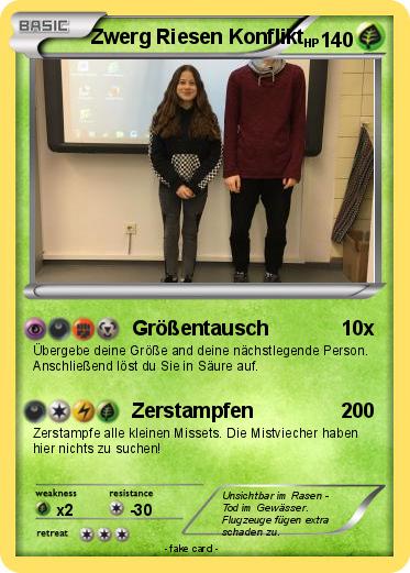 Pokemon Zwerg Riesen Konflikt