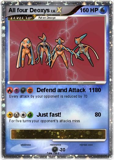 Pokemon All four Deoxys