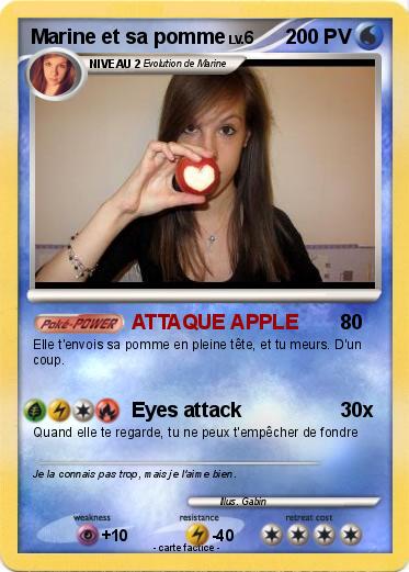 Pokemon Marine et sa pomme