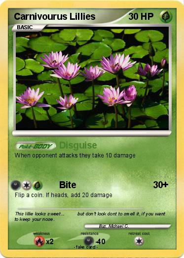 Pokemon Carnivourus Lillies